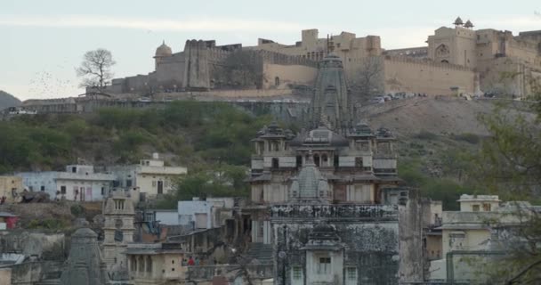Ein Kleines Dorf Der Nähe Von Jaipur Indien — Stockvideo