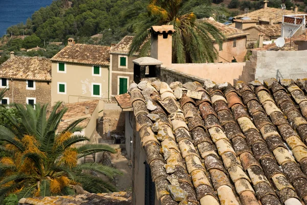 Типичные Дома Деревне Испанского Острова Майорка Балеарес — стоковое фото