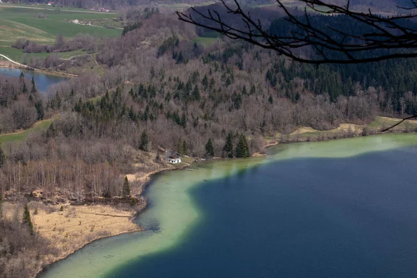 Une Vue Aérienne Lagune Des Écosystèmes Côtiers — Photo