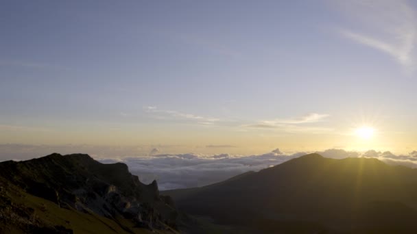 Egy Videó Haleakala Craterről Napkelte Után — Stock videók
