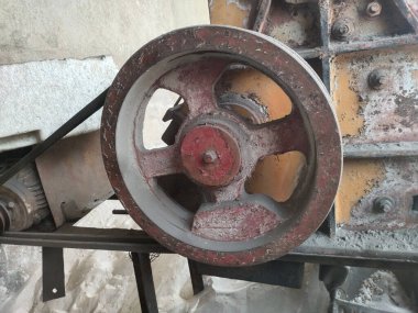 İnşaat alanından yakın çekim görüntüler.