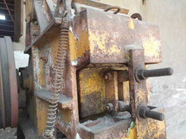 İnşaat alanından yakın çekim görüntüler.