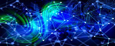 Soyut teknoloji geçmişi yüksek teknoloji iletişim konsepti yenilik geçmişi. vektör dijital küresel teknoloji kavramı.