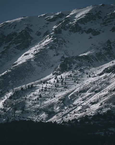 Krásná Krajina Zasněžených Hor Abruzzo Itálie — Stock fotografie