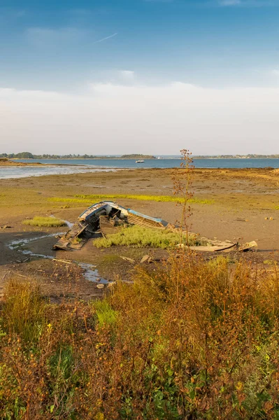 Bretagne Ile Aux Moines Île Dans Golfe Morbihan Belle Plage — Photo