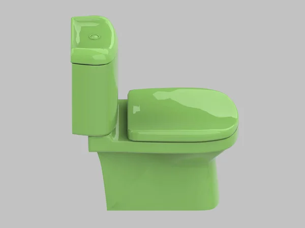 Toilette Verde Illustrazione Gabinetto Armadio — Foto Stock