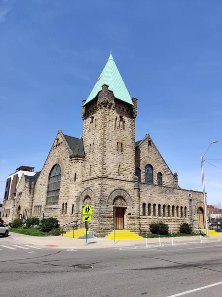 Cass Avenue Methodist Episcopal Church Midtown Detroit Michigan Verenigde Staten — Stockfoto