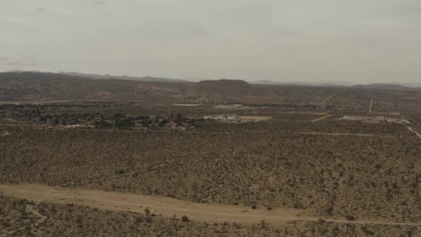 Una Hermosa Vista Desierto Clima Sombrío — Vídeo de stock