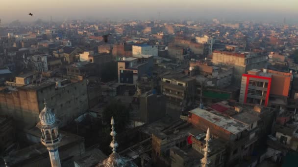 Een Antenne Drone Beelden Van Rawalpindi Stad Pakistan — Stockvideo