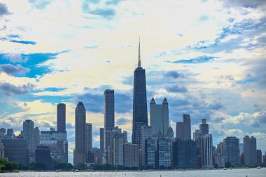 Chicago, ABD 'de nefes kesici modern binalar.