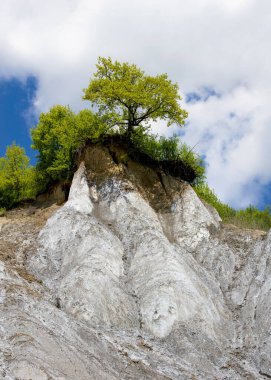Praid Resort 'tan gelen tuz kanyonu - Romanya, yukarıdan görüldü, doğa, gorg