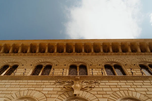 Architektoniczny Detal Wiekowego Budynku Toskanii Włochy — Zdjęcie stockowe