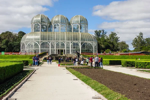 Jardín Botánico Curitiba Estado Paraná Brasil Invernadero Vidrio Jardines —  Fotos de Stock
