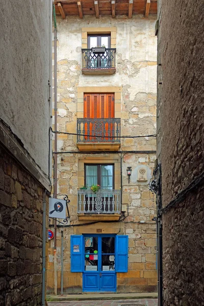 Old Town Alde Zaharra Hondarribia Spanish Basque Country — Stock Photo, Image