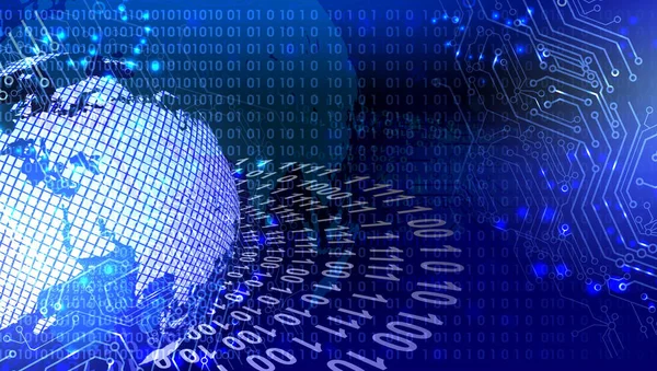 Soyut fütüristik çarklar teknoloji arka plan kavramı. Koyu mavi arkaplan üzerinde hareket deseni ve hareket bulanıklığı.