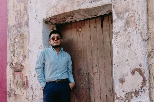 Queretaro Meksika Kırsalında Genç Bir Adam — Stok fotoğraf
