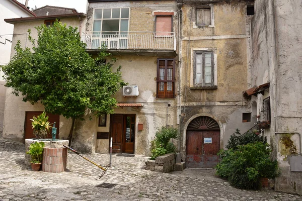 Small Town Square Caiazzo Medieval Village Naples Italy — Stock Photo, Image