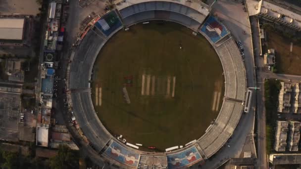 Una Toma Aérea Del Estadio Cricket Rawalpindi Pakistán — Vídeo de stock