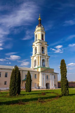Kolomna şehrindeki Epifani Staro-Golutvin Manastırı 'nın güzel bir manzarası