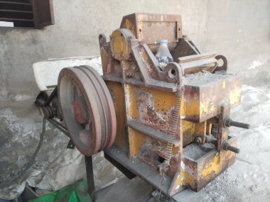 İnşaat alanından yakın çekim görüntüler.