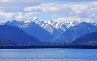 Bariloche, Arjantin 'deki güzel manzara ve Nahuel Huapi Gölü