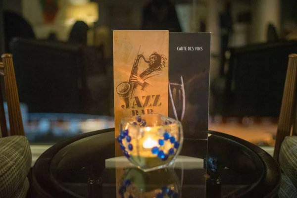 Jazz Bar Banner Table Restaurant — Stock Photo, Image