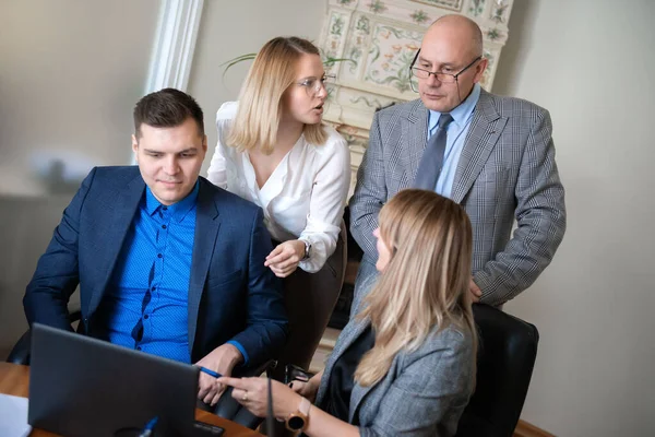 Business Meeting Concept Coworkers Team Working New Startup Project Modern — Stock Photo, Image