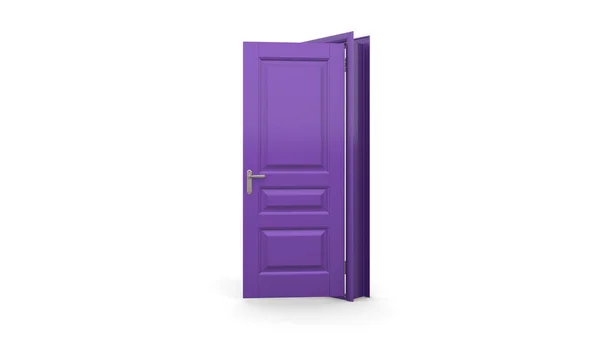 Door Illustration Open Closed Door Entrance Realistic Doorway Isolated Background — Stock Photo, Image