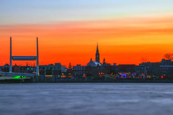 Scenic Sunset Lake Beautiful Charleston South Carolina — Stock fotografie