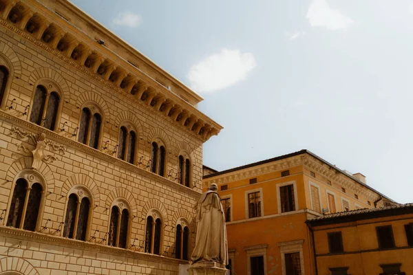 Palazzo Salimbeni Palazzo Urbano Stile Gotico Nella Città Siena Toscana — Foto Stock