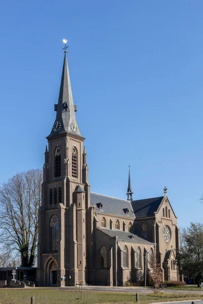 Nederlandse Katholieke Kerkarchitectuur Van Antoniuskerk Beeldhouwkunst Museum Van Heiligenbeelden — Stockfoto