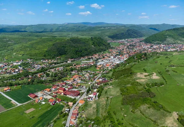 Praid Resort Roemenië Vanaf Boven Dorp Bron — Stockfoto