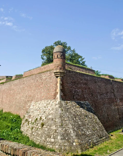 Primer Plano Una Antigua Fortaleza Beograd Serbia — Foto de Stock