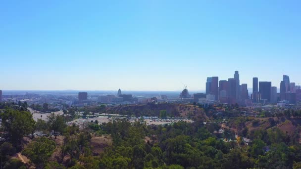 Krásný Denní Pohled Panorama Los Angeles City — Stock video