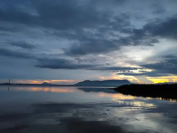 Beautiful View Lake Sunset — Stock Photo, Image