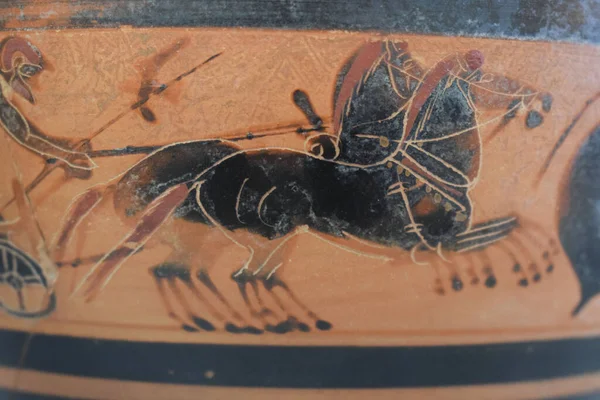 Ancient Greek Horse Racing Painting —  Fotos de Stock