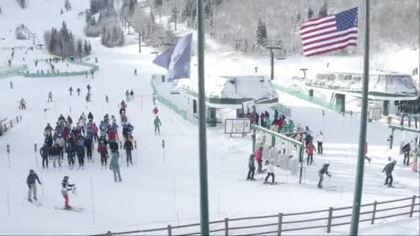 Beautiful View Big Bear Mountain Ski Resort California Usa — Vídeos de Stock