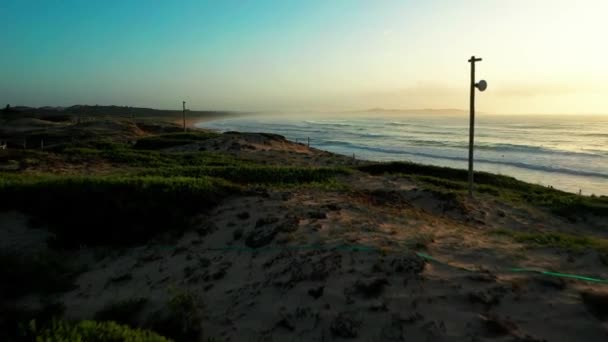 Scenic Shot Peaceful Sea Beach Sunrise — Video Stock