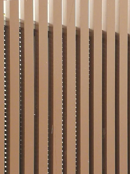 Vertical Shot Linear Wooden Fence — Fotografia de Stock