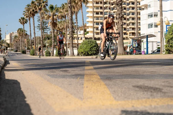 Triathlon Race Benalmadena Malaga Cycling Test May 2022 — Stock Photo, Image