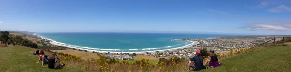 Panoramic View Mountain Beach — Zdjęcie stockowe