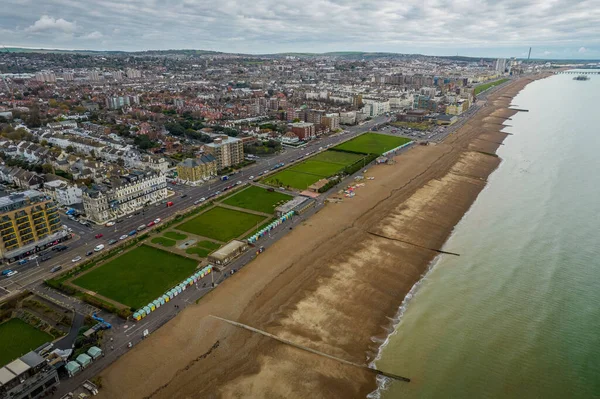 Brighton Hove Çimleri Nin Hava Manzarası — Stok fotoğraf