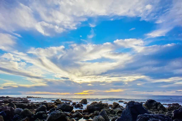 Tenerife Kanarya Adası Spanya Atlantik Okyanusunda Güneş Batıyor — Stok fotoğraf