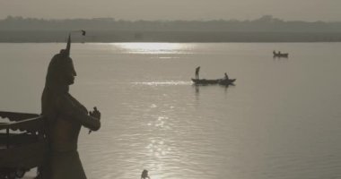 Boat in Ganga River, Varanasi (Banaras) India