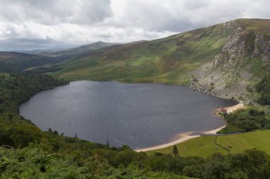 A pond on a mountain in Glendalough, Ireland