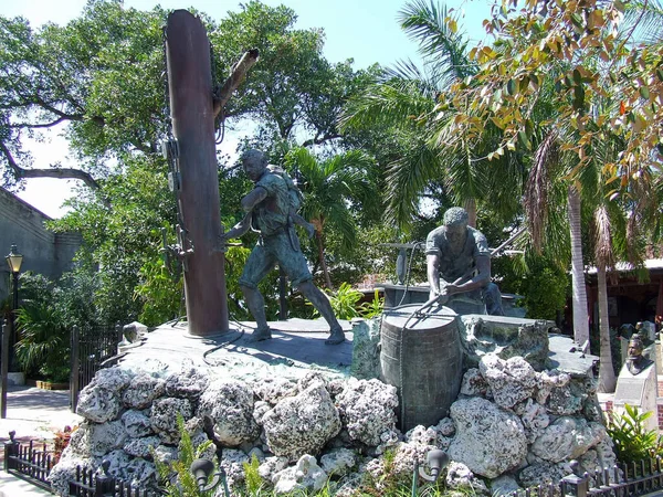 Statue Key West Historic Memorial Sculpture Garden Mallory Square Key — Stock fotografie