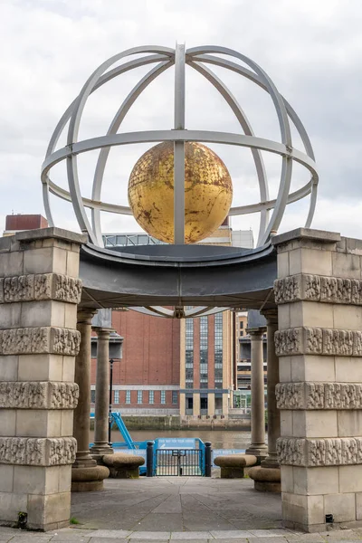 Swirle Pavilion Sculpture Raf Fulcher Quayside Newcastle Tyne —  Fotos de Stock