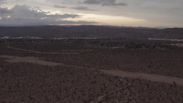 夜晚的沙漠美景 — 图库视频影像