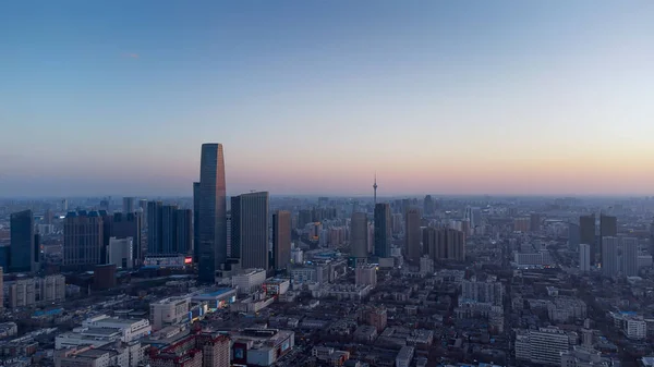 Una Splendida Vista Edifici Moderni Nel Tianjin Comune Cina — Foto Stock