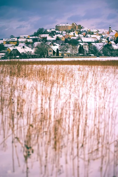 Vertical Shot Lupburg Castle Field Bavaria Germany — Stock Photo, Image